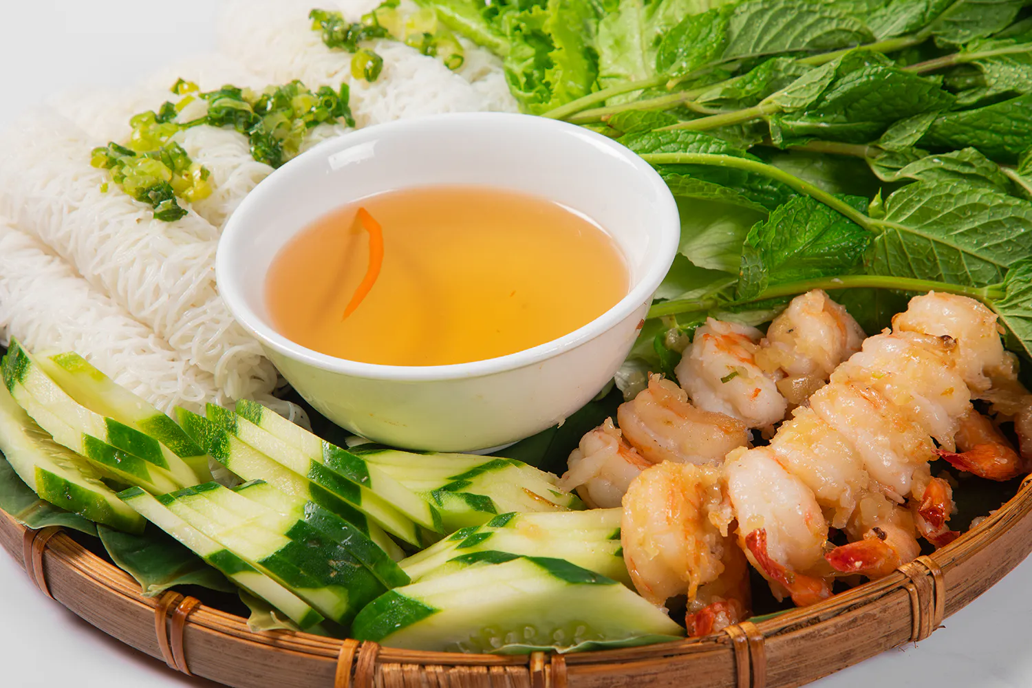 Shrimp Vermicelli Platter at Pho Fans, Vietnamese Restaurant in Smithtown