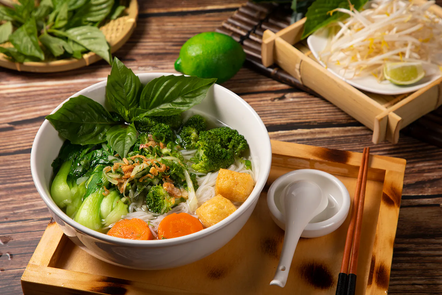 Vegetarian Pho at Pho Fans, Vietnamese Restaurant in Smithtown